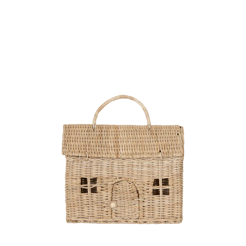 Bolsa Olli Ella - Casa clutch - Palha