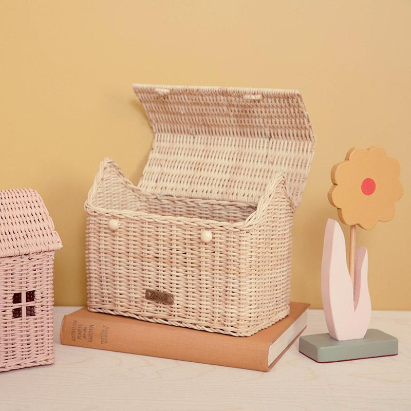 Bolsa Olli Ella - Casa clutch - Palha