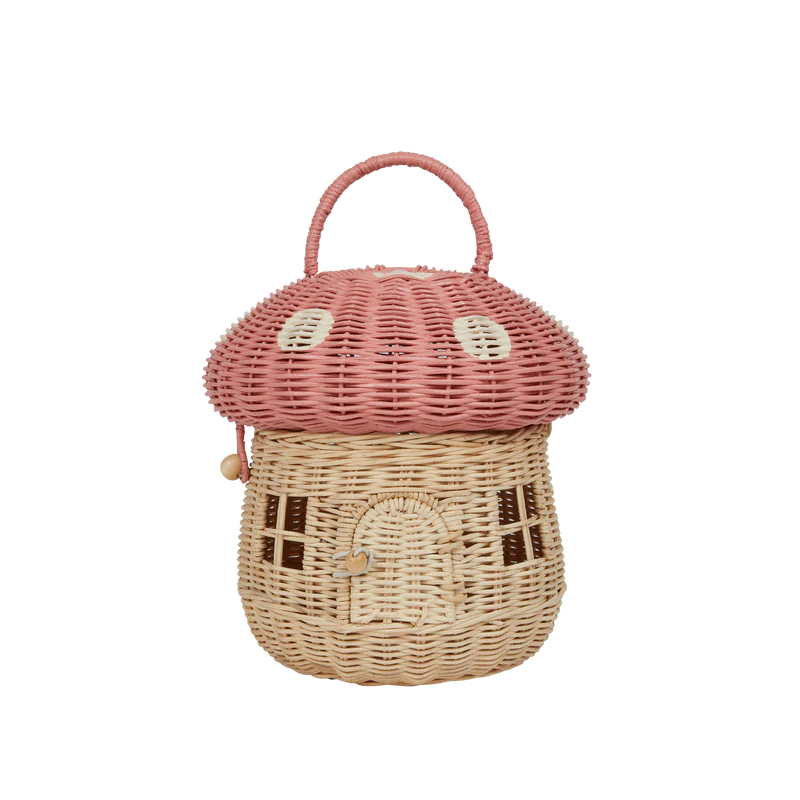 Cesto Cogumelo Rattan - Musk