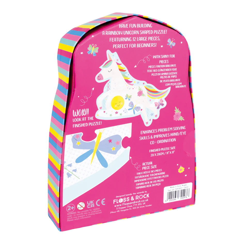 Floss & Rock – Puzzle 12 Peças - Unicorn