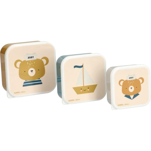 Set 3 Caixas de Almoço - 230/350/500ml - Urso
