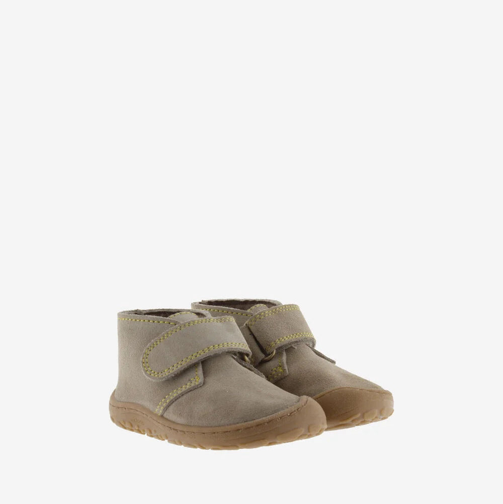 Bosco Tira Botim Barefoot Couro Rachado - Taupe