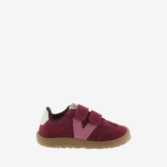 Bosco Tiras Barefoot Couro Rachado - Fucsia