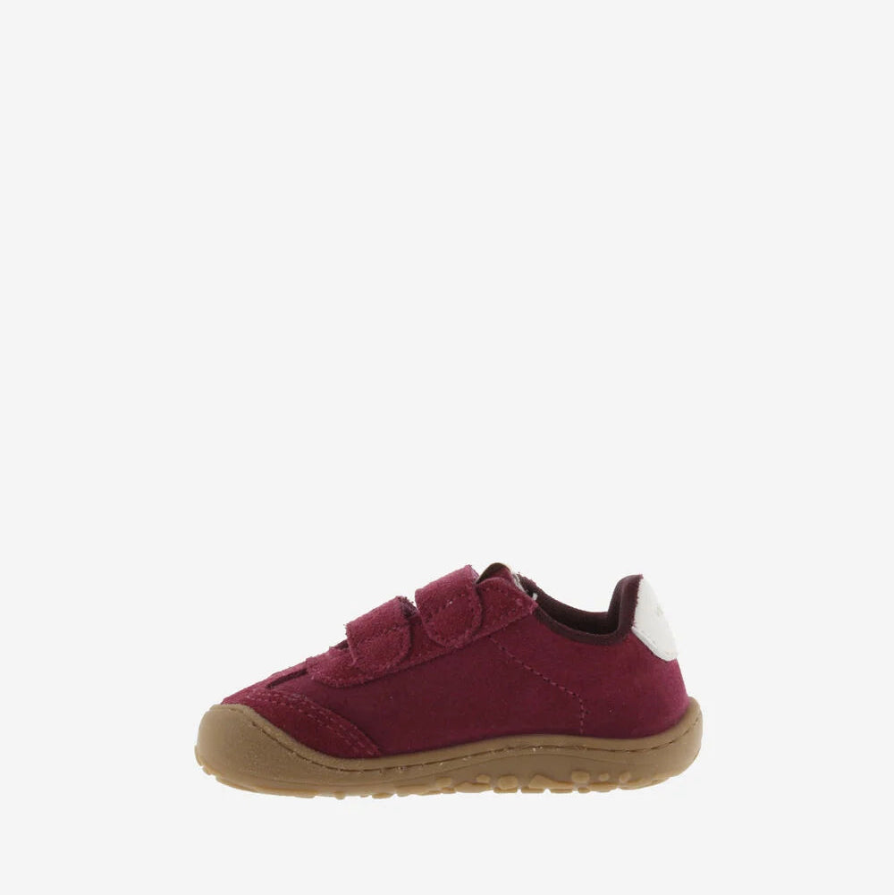 Bosco Tiras Barefoot Couro Rachado - Fucsia