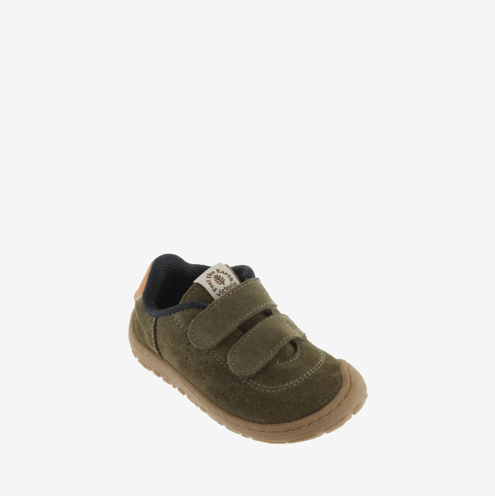 Bosco Tiras Barefoot Couro Rachado - Kaki