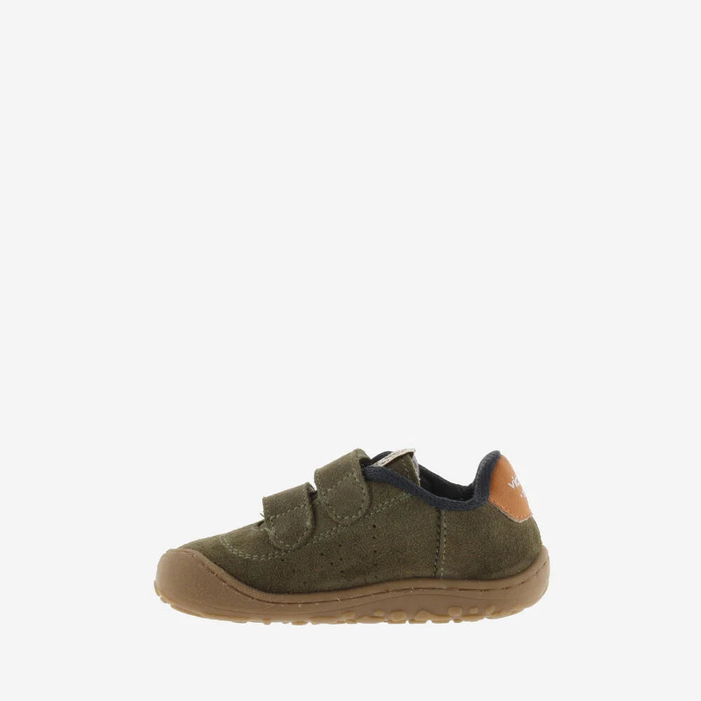 Bosco Tiras Barefoot Couro Rachado - Kaki
