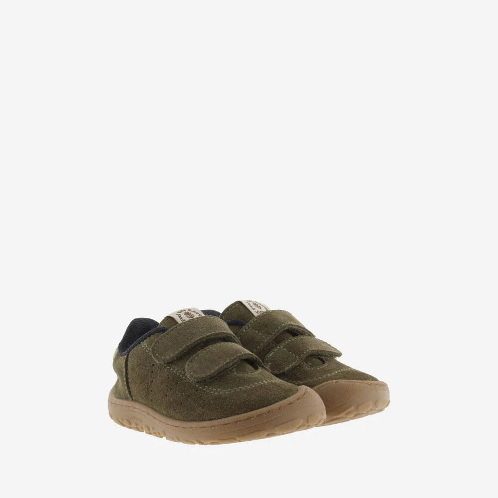 Bosco Tiras Barefoot Couro Rachado - Kaki