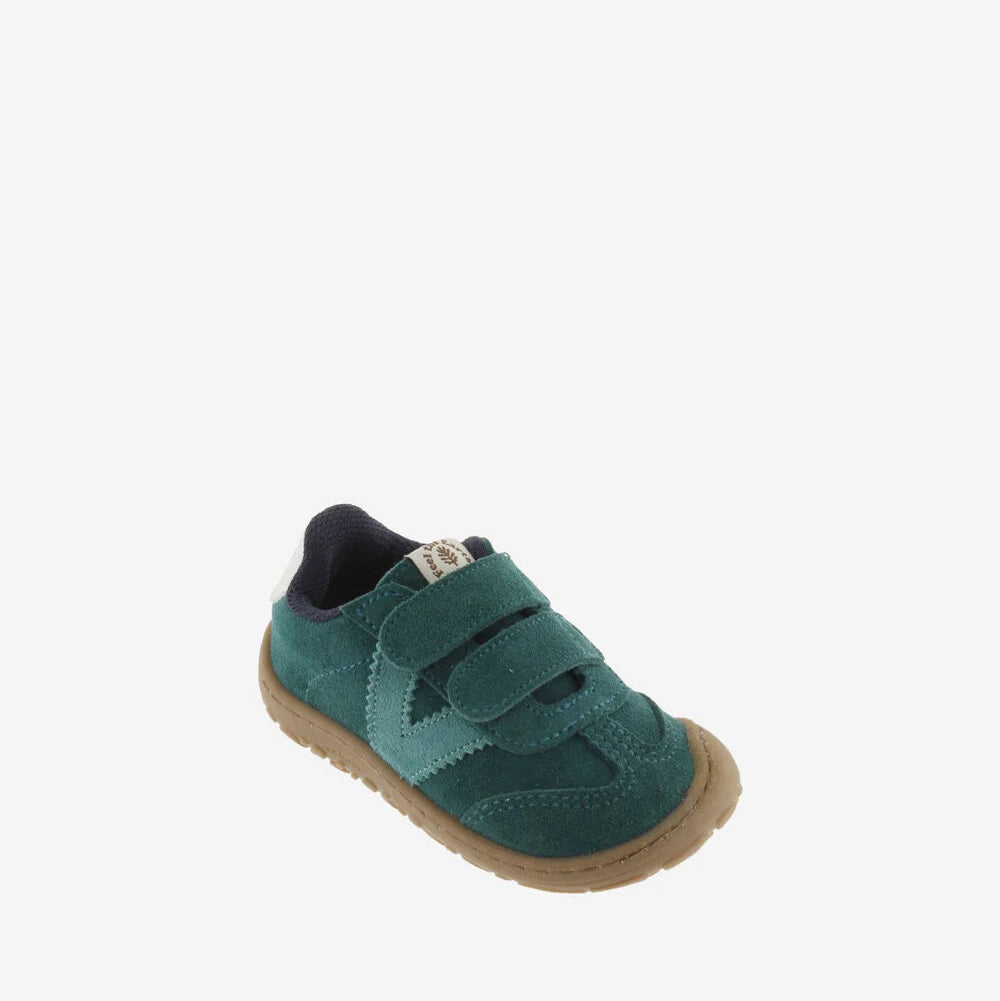 Bosco Tira Botim Barefoot Couro Rachado - Verde