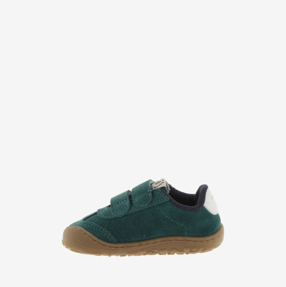 Bosco Tira Botim Barefoot Couro Rachado - Verde
