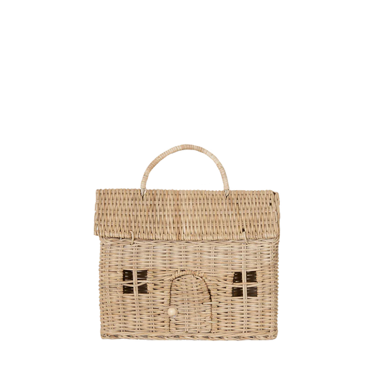 Bolsa Olli Ella - Casa clutch - Palha