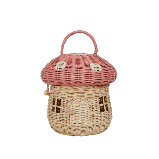 Cesto Cogumelo Rattan - Musk