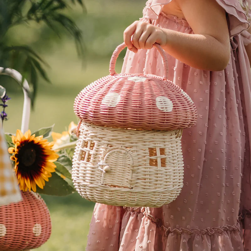 Cesto Cogumelo Rattan - Musk