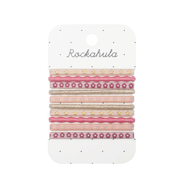 Conjunto Elasticos Rosa