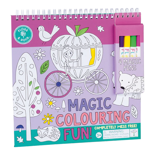 Bloco para Colorir com Canetas Mágicas - Conto de Fadas
