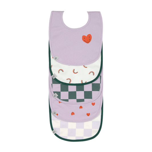 Pack 5 Babetes - Happy Rascals Heart Lavender