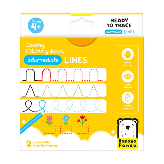 Looong Coloring Book - Linhas - Intermédio