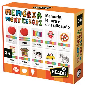 Memória Montessori - Memória, Leitura e Classificação
