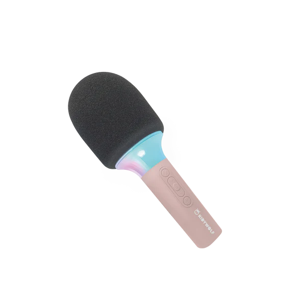 KidyMic - Microfone Karaoke com Luz - Rosa