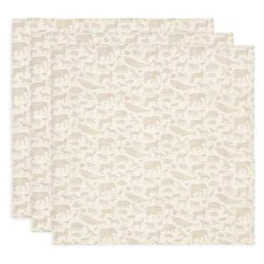 Pack 3 Musselinas 70x70cm - Animals
