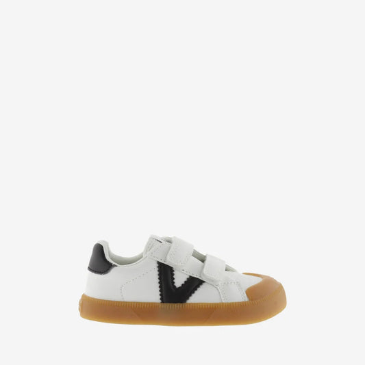 Sapatilha Oliver Tiras Barefoot Efeito Pele e Contraste - Branco