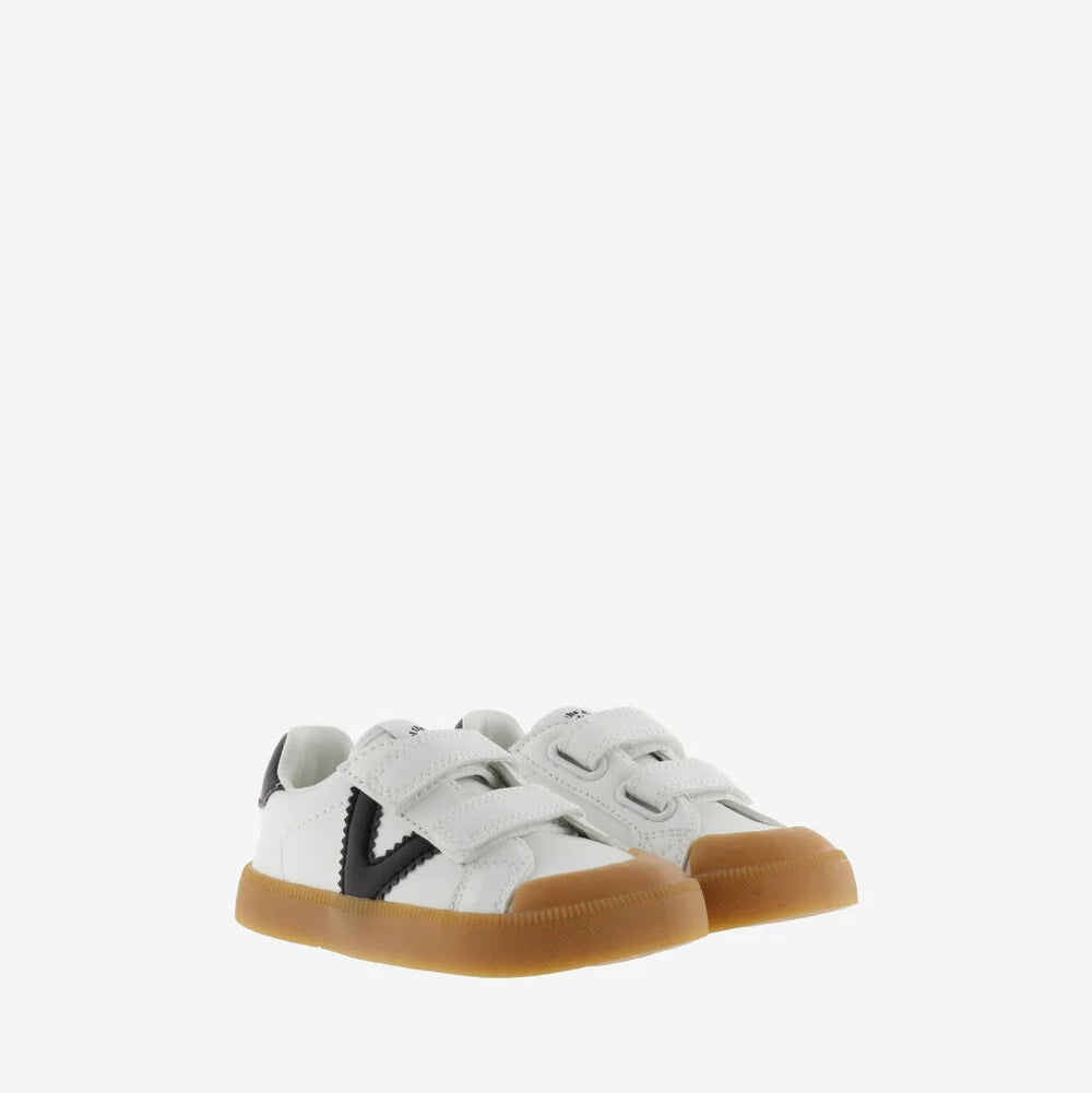 Sapatilha Oliver Tiras Barefoot Efeito Pele e Contraste - Branco