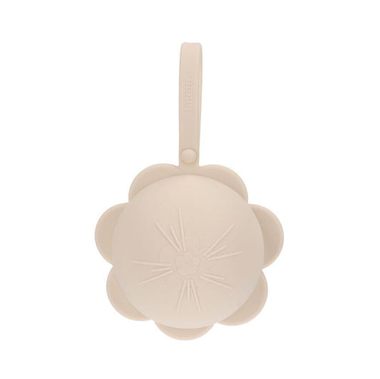 Porta-Chupetas Silicone - Flor Ivory