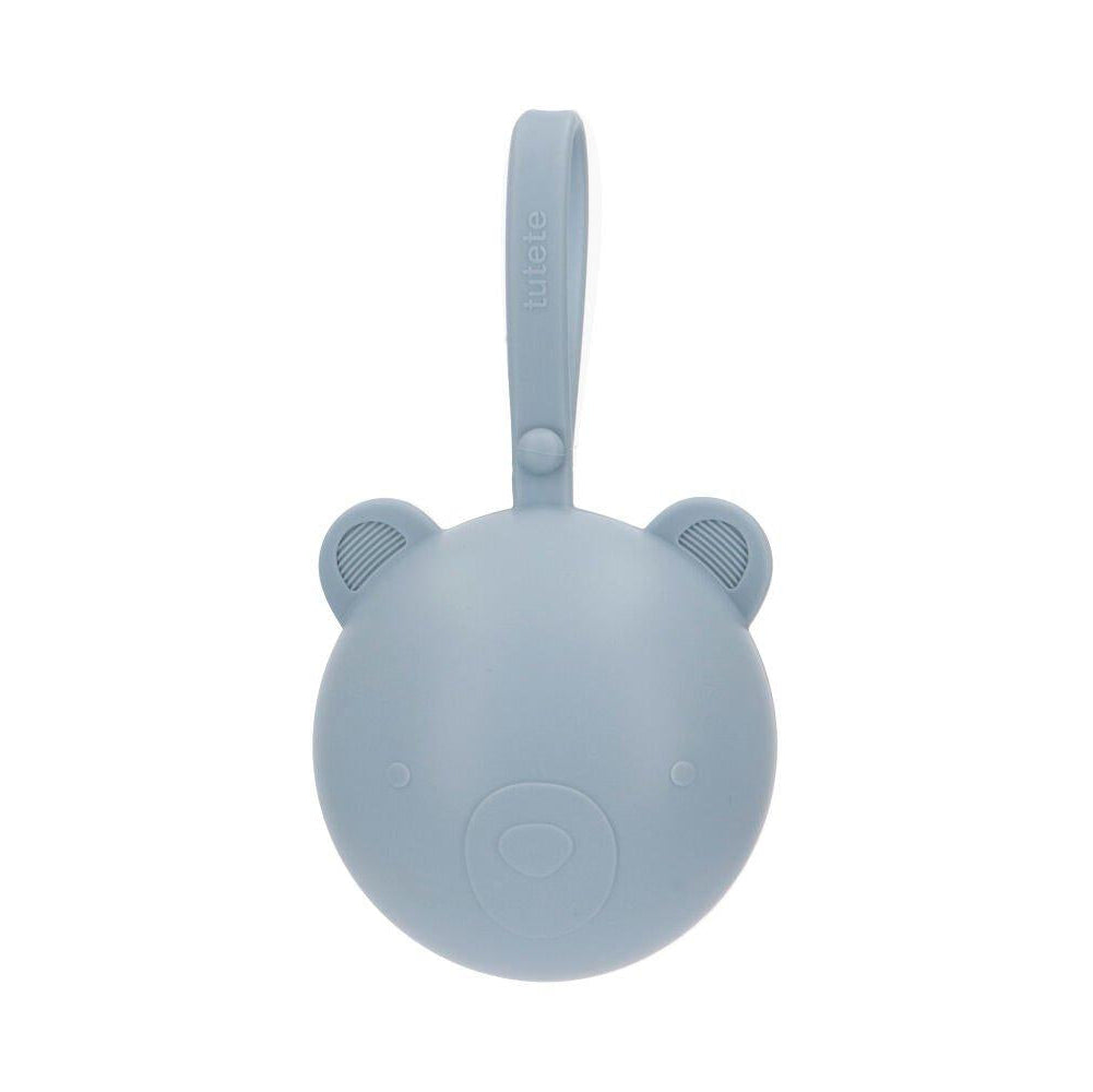 Porta-Chupetas Silicone - Urso Azul