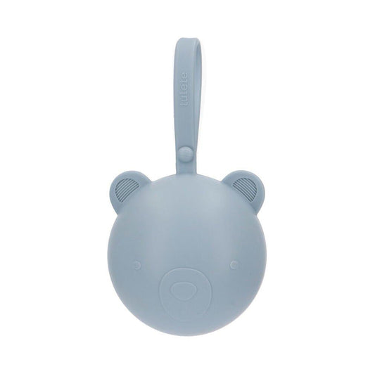 Porta-Chupetas Silicone - Urso Azul