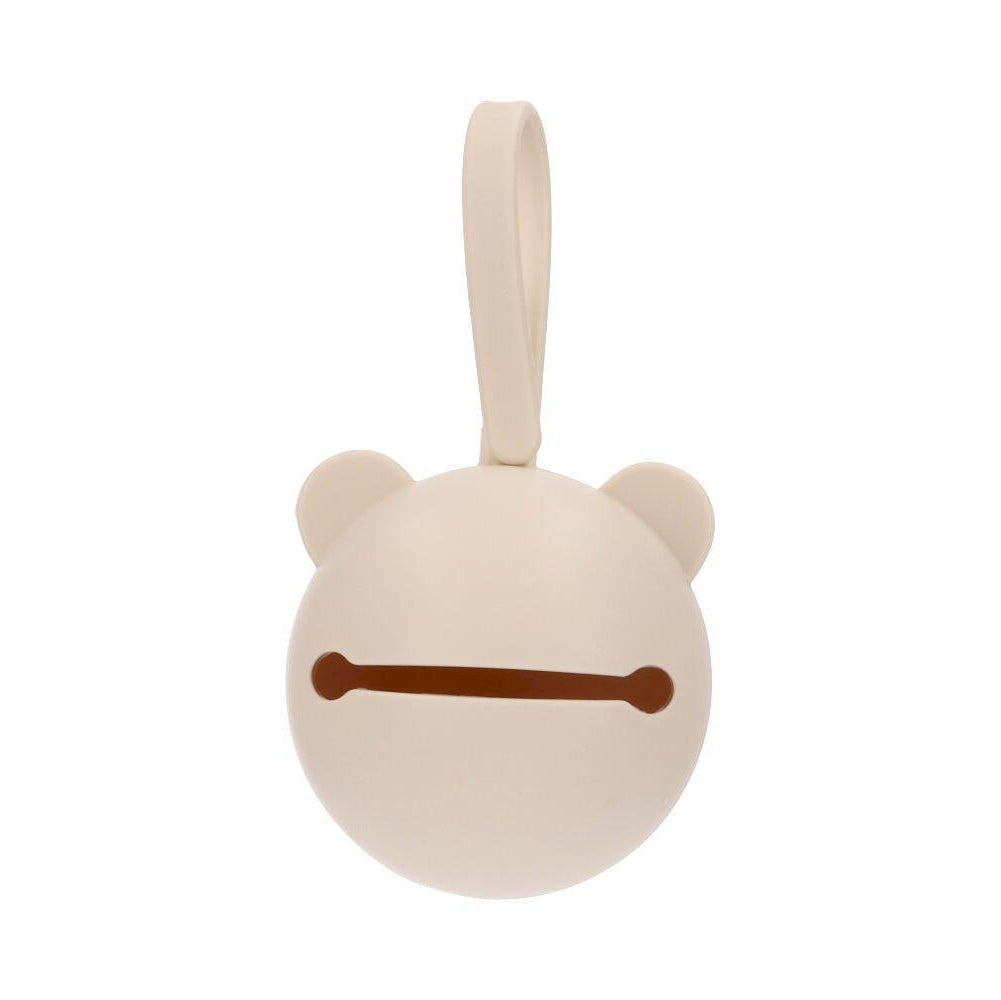 Porta-Chupetas Silicone - Urso Ivory