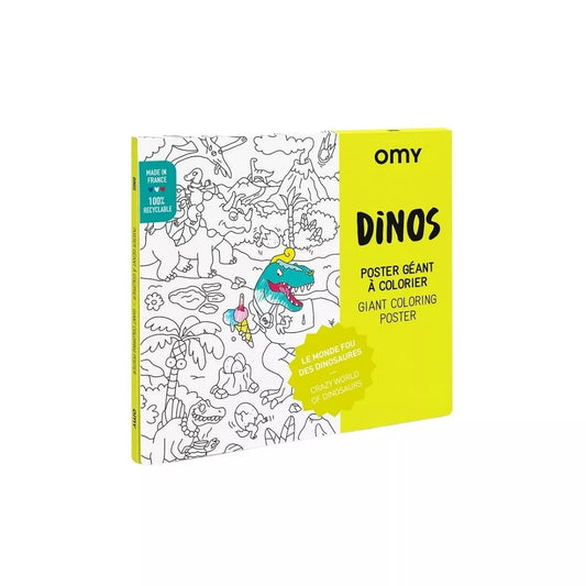 Poster para Colorir - Dinos