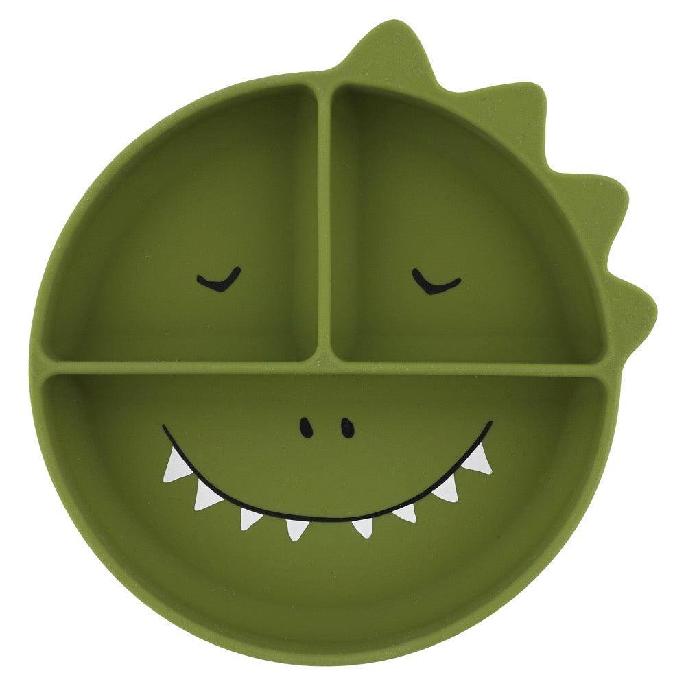 Prato de Silicone com Divisões - Mr Dino
