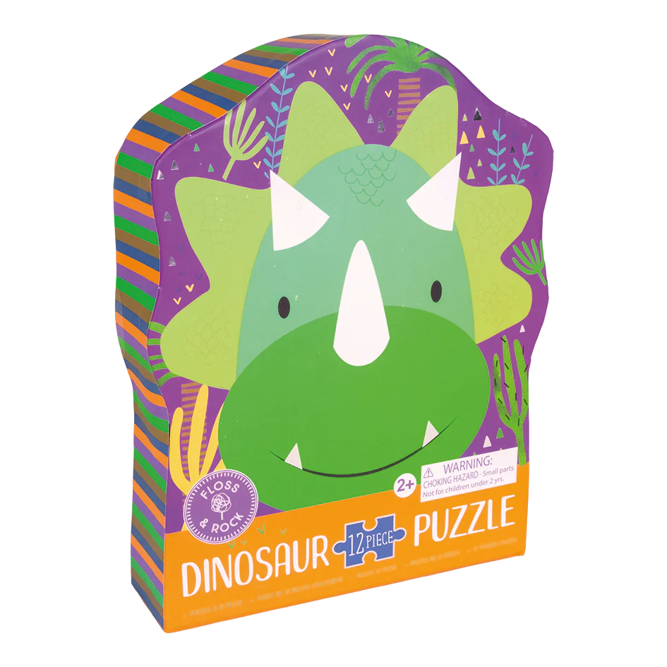 Floss & Rock – Puzzle 12 Peças - Dinosaur