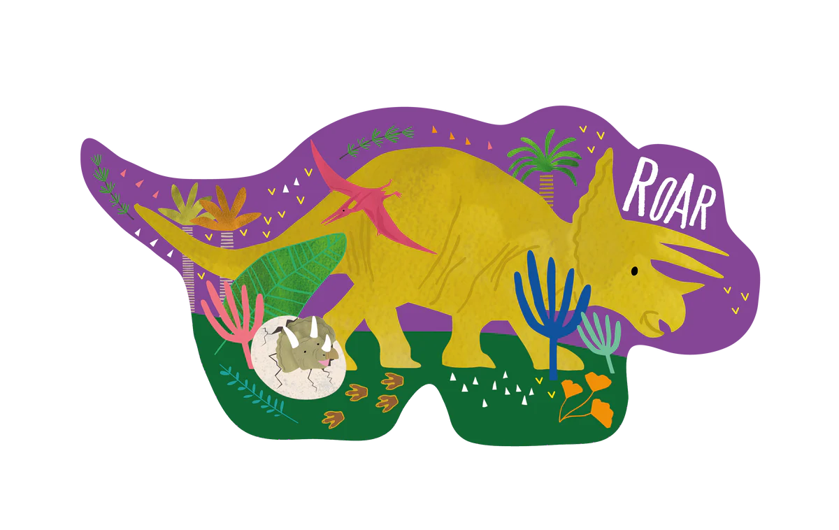 Floss & Rock – Puzzle 12 Peças - Dinosaur