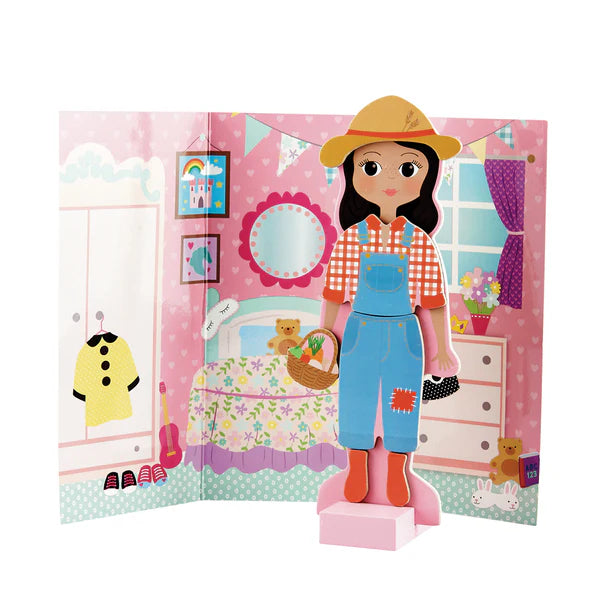 Puzzle Boneca Magnética para Vestir - Sofia