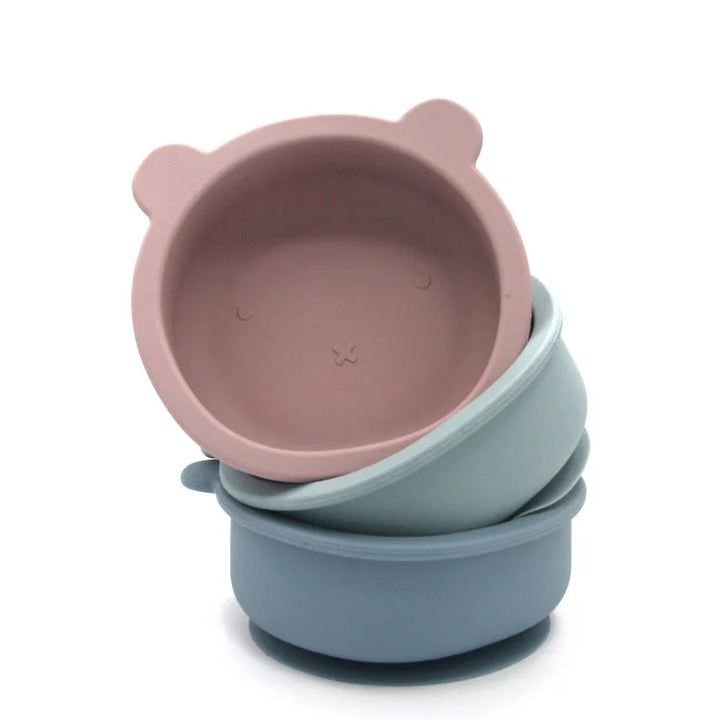 Taça de Silicone com Sucção - Smoky Blue