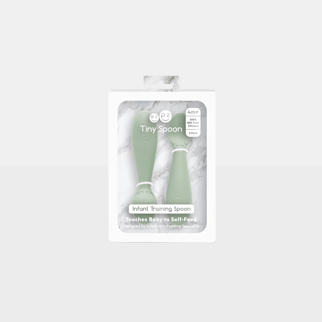 Tiny Spoon - 2 Colheres de Pré-Alimentação - Sage