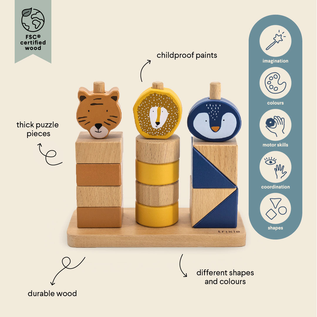 Empilhador de Blocos - Animais