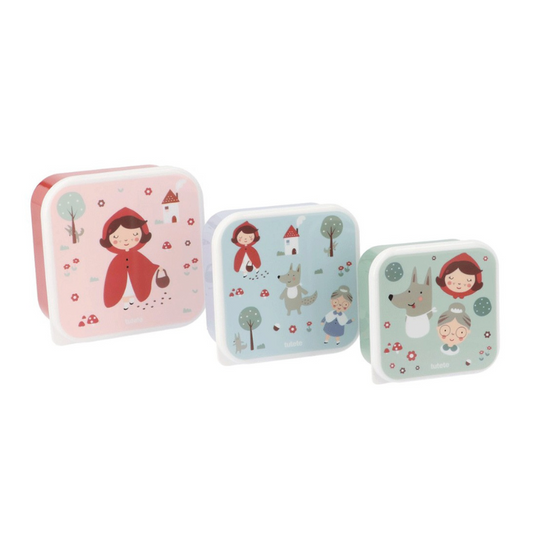 Set 3 Caixas de Almoço - 230/350/500ml - Little Red