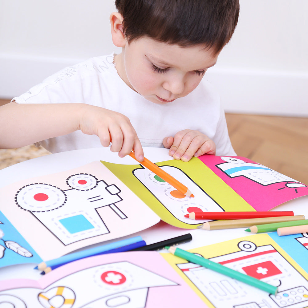 Looong Coloring Book - Veículos em Trabalho